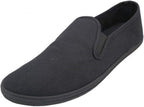 Men's Sneakers Classic Low Top Slip On Shoes Canvas Skate Loafers Sneakers Causal Dress Shoes for Men Comfortable Walking Shoes Slip on Sneakers for Men