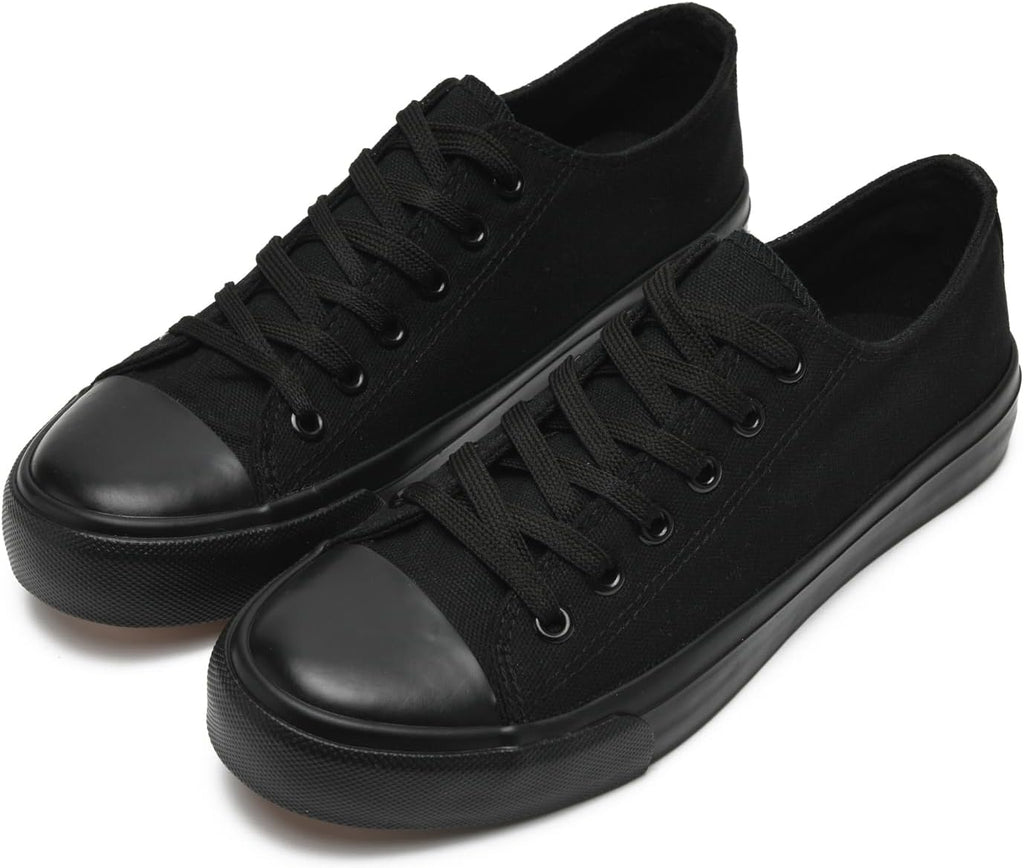Canvas Shoes for Women and Men, Low Top Canvas Sneakers Fashion Lace Up Comfortable Womens Classic Casual Tennis Walking Shoes