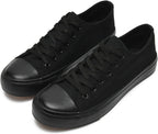 Canvas Shoes for Women and Men, Low Top Canvas Sneakers Fashion Lace Up Comfortable Womens Classic Casual Tennis Walking Shoes