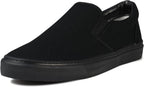 Men's Sneakers Classic Low Top Slip On Shoes Wide Canvas Skate Loafers Sneakers with Soft Insole Causal Dress Shoes for Men Comfortable Walking Shoes Slip on Sneakers for Men