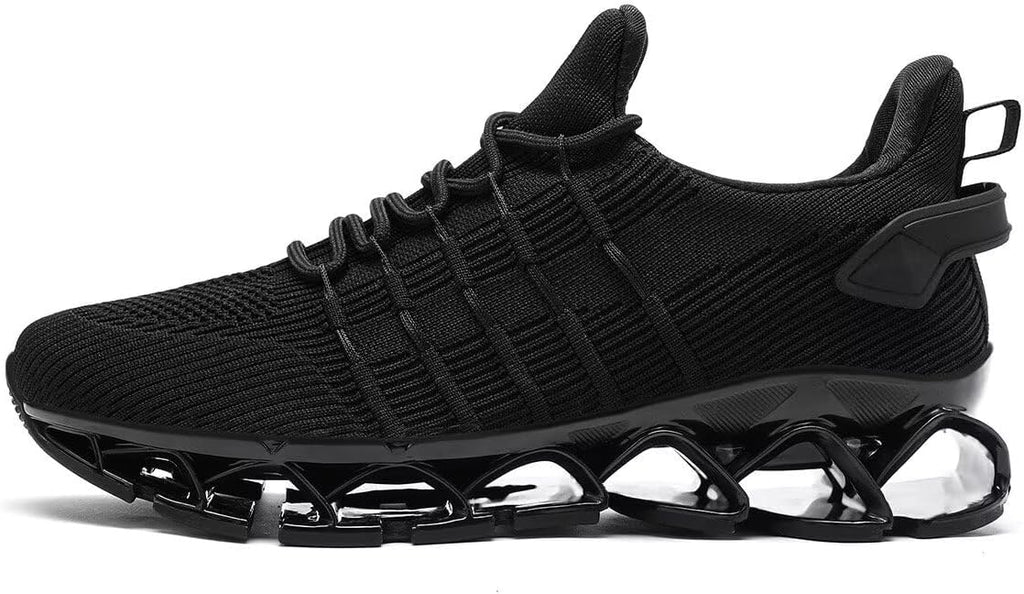 Mens Slip On Walking Shoes Blade Non Slip Tennis Running Shoes Lightweight Workout Breathable Mesh Fashion Sneakers