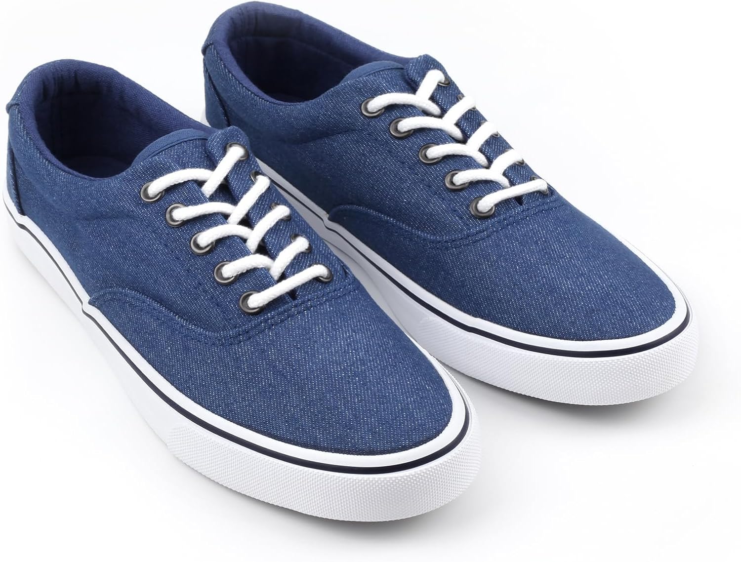 Mens Canvas Shoes Low Top Fashion Sneakers Lace Up Casual Shoes