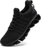 Mens Slip On Walking Shoes Blade Non Slip Tennis Running Shoes Lightweight Workout Breathable Mesh Fashion Sneakers