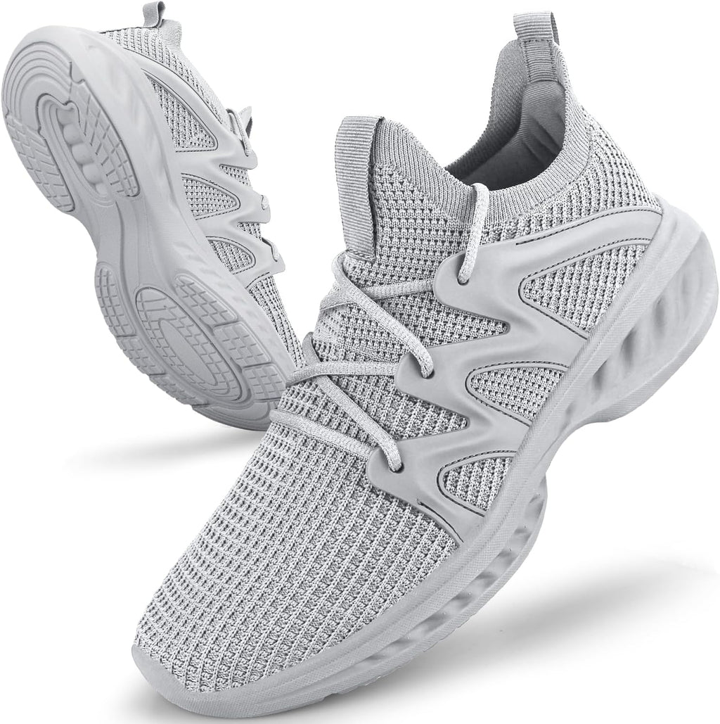 Men's Slip on Walking Shoes Lightweight Breathable Non Slip Running Shoes Athletic Gym Tennis Shoes Sneakers for Men