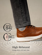 Men's Dress Sneakers Casual Lace Up Oxford Cushioned Walking Shoes Lightweight Breathable